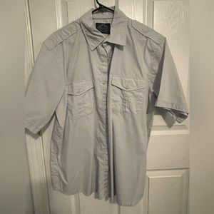 Men’s light gray button down casual XL